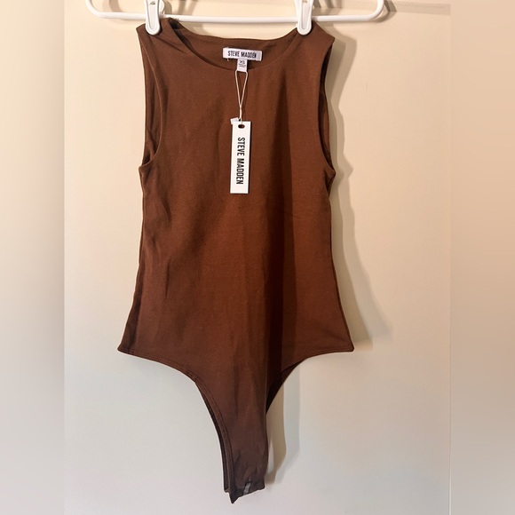 Steve Madden Tops - Steve Madden Chocolate Brown Bodysuit